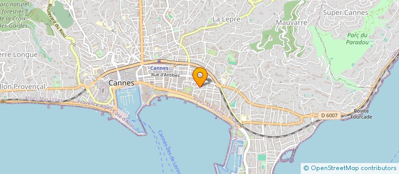 localisation de l'entreprise NEW LINE INTERNATIONAL à CANNES
