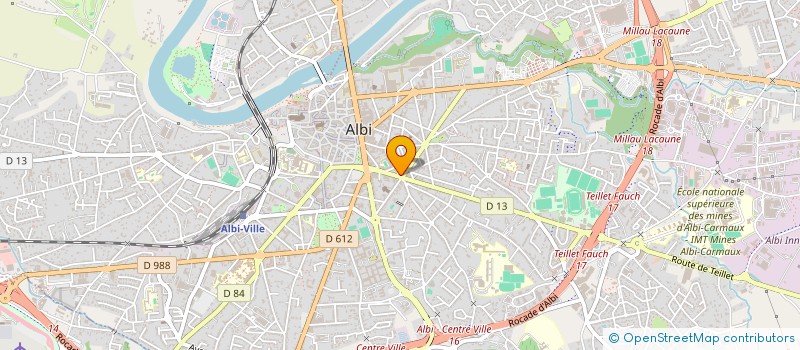 localisation de l'entreprise NEW LOOK à ALBI