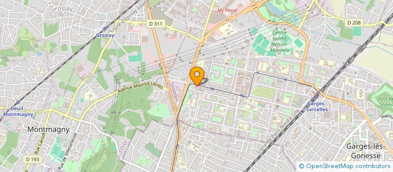 localisation de l'entreprise NEW LOOK à SARCELLES