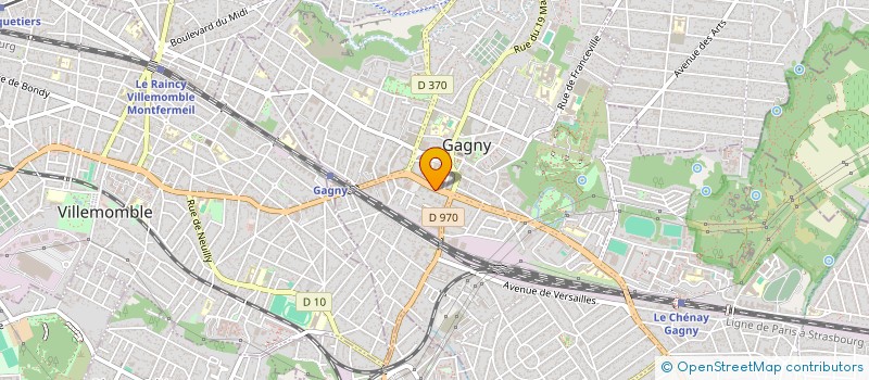 localisation de l'entreprise NEW LOOK à GAGNY