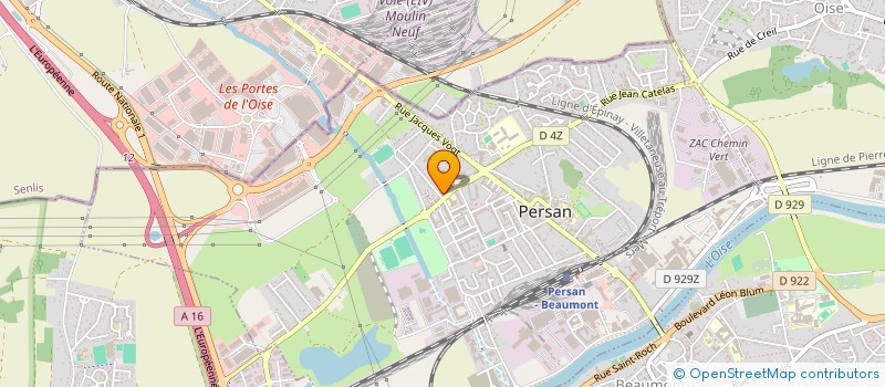 localisation de l'entreprise NEW LOOK  PERSAN