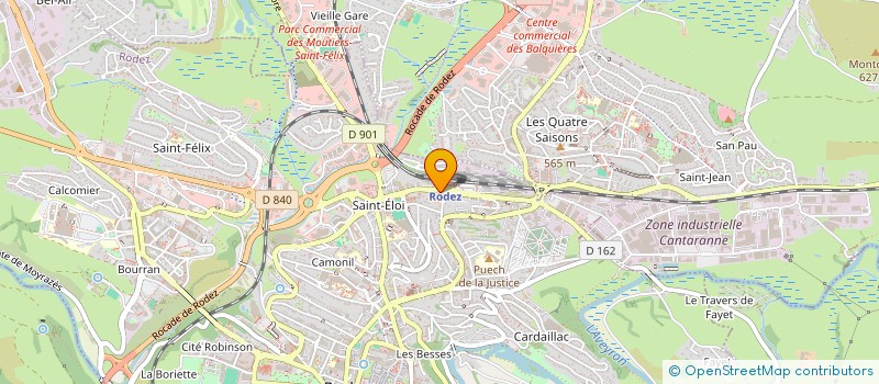 localisation de l'entreprise NEW LOOK à RODEZ