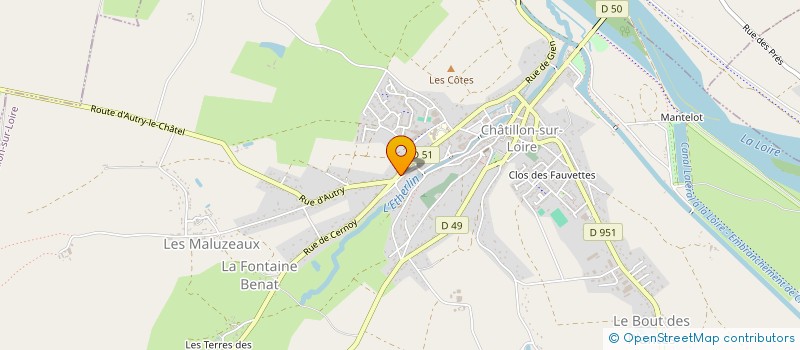 localisation de l'entreprise NEW LOOK PEINTURE à CHATILLON-SUR-LOIRE