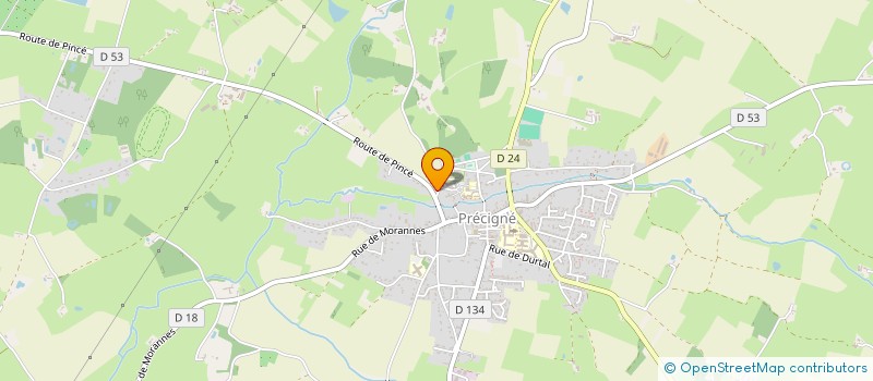 localisation de l'entreprise NEW LOOKER  PRECIGNE