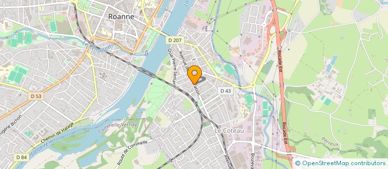 localisation de l'entreprise NEW LOTUS  LE COTEAU