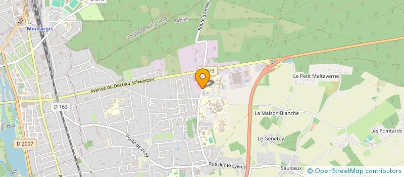 localisation de l'entreprise NEW MAZET à AMILLY