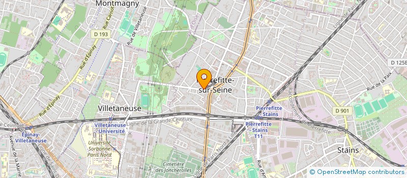 localisation de l'entreprise NEW NET-SERVICES à PIERREFITTE-SUR-SEINE