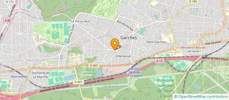 localisation de l'entreprise NEW ODEON à GARCHES