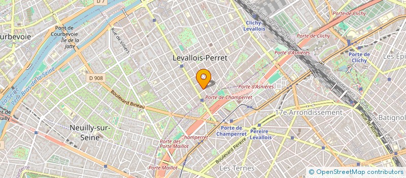 localisation de l'entreprise NEW OPTIQUE à LEVALLOIS-PERRET