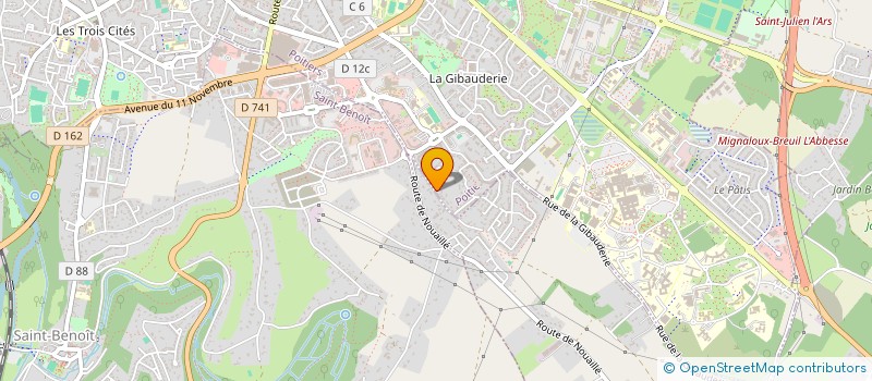 localisation de l'entreprise NEW PAP'DIFFUSION à POITIERS