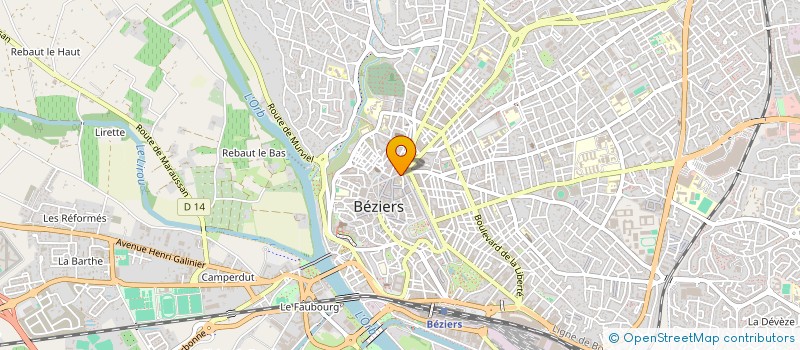 localisation de l'entreprise NEW PARIS STYLE  BEZIERS