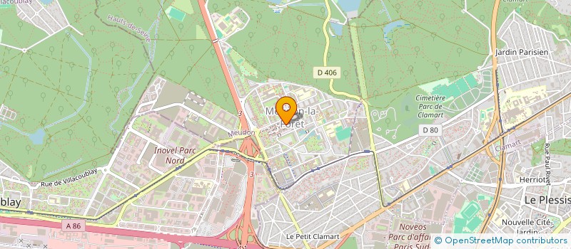 localisation de l'entreprise NEW PEARL  MEUDON