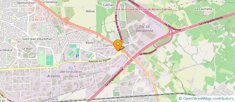 localisation de l'entreprise NEW PISCINES  VILLENEUVE-LES-BEZIERS