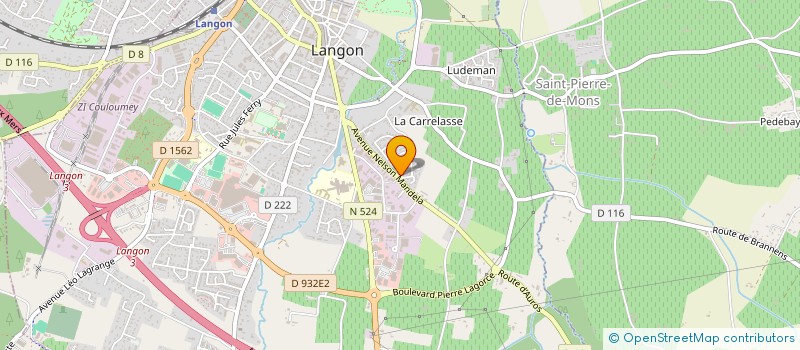 localisation de l'entreprise NEW PLUJE à LANGON