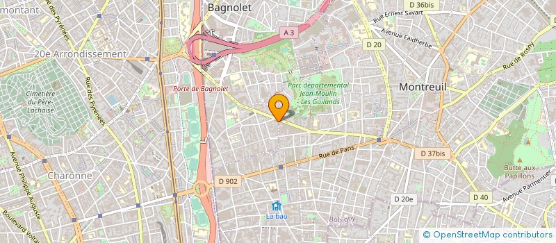 localisation de l'entreprise NEW POWER MODELISME à BAGNOLET