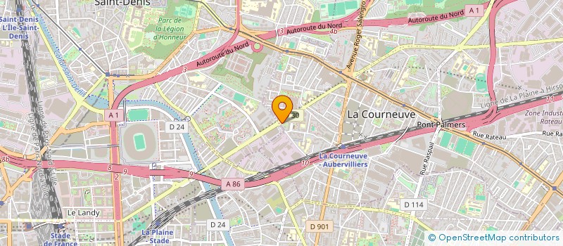 localisation de l'entreprise NEW PRO SERVICES à LA COURNEUVE