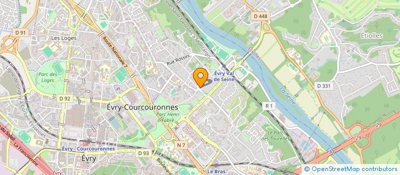 localisation de l'entreprise NEW PUB à EVRY-COURCOURONNES