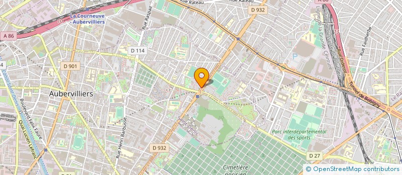 localisation de l'entreprise NEW PUB à AUBERVILLIERS