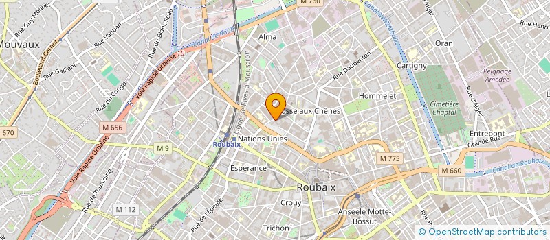 localisation de l'entreprise NEW R  ROUBAIX