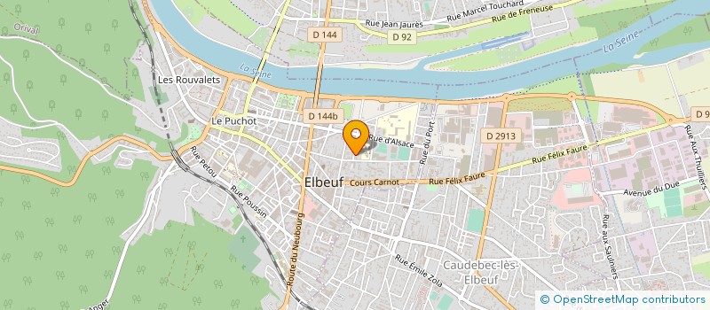 localisation de l'entreprise NEW REFLETS  ELBEUF