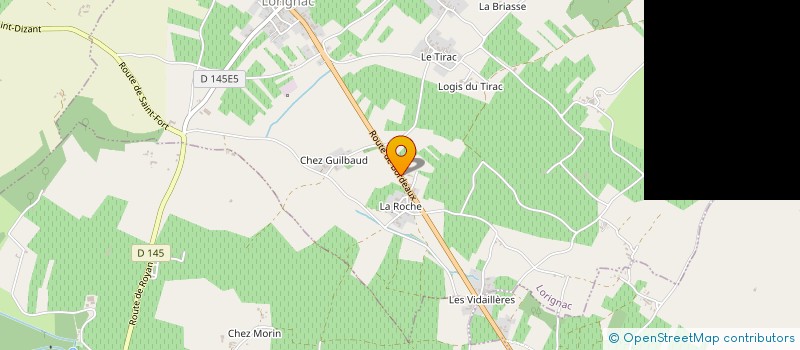 localisation de l'entreprise NEW SAINTONGE BOIS à LORIGNAC