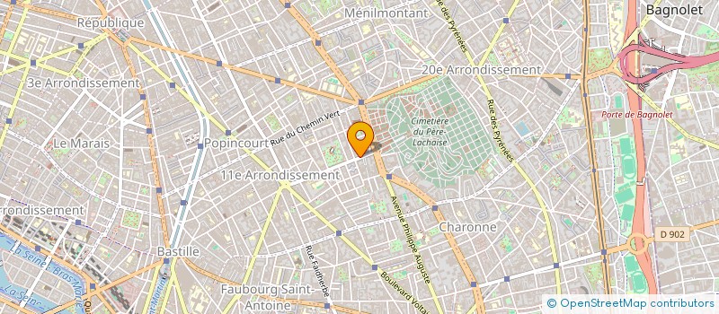 localisation de l'entreprise NEW SHOES à PARIS