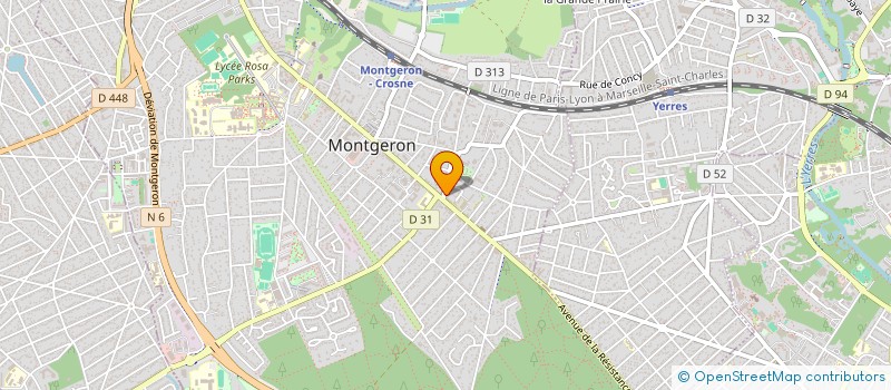 localisation de l'entreprise NEW SKIN à MONTGERON