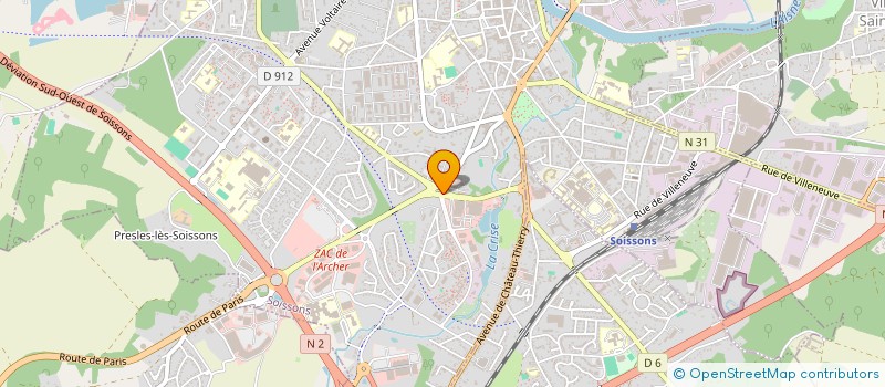 localisation de l'entreprise NEW SOLEIL DE CHINE à SOISSONS