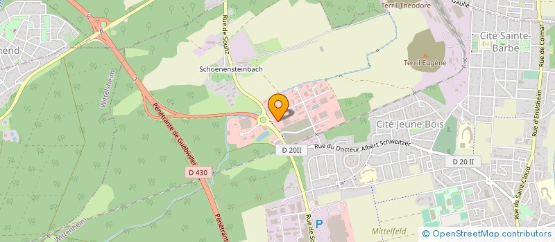 localisation de l'entreprise NEW SOLEIL LEVANT  WITTENHEIM