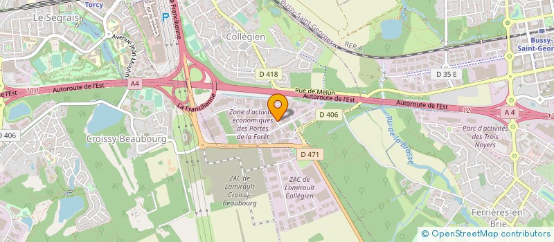 localisation de l'entreprise NEW STAR à COLLEGIEN