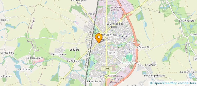 localisation de l'entreprise NEW START  CHANTONNAY