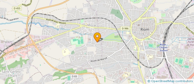 localisation de l'entreprise NEW START FIVE  MOZAC