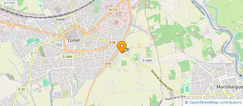 localisation de l'entreprise NEW STEP  LUNEL