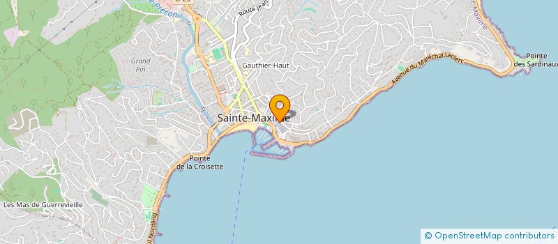 localisation de l'entreprise NEW STYLE à SAINTE-MAXIME