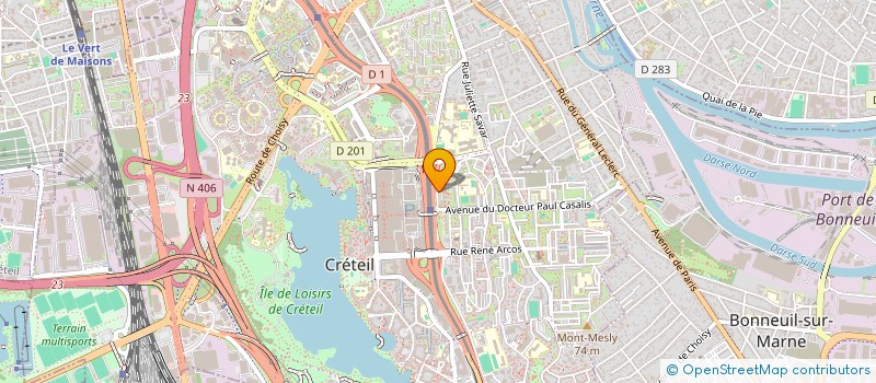 localisation de l'entreprise NEW TAXI PARIS  CRETEIL