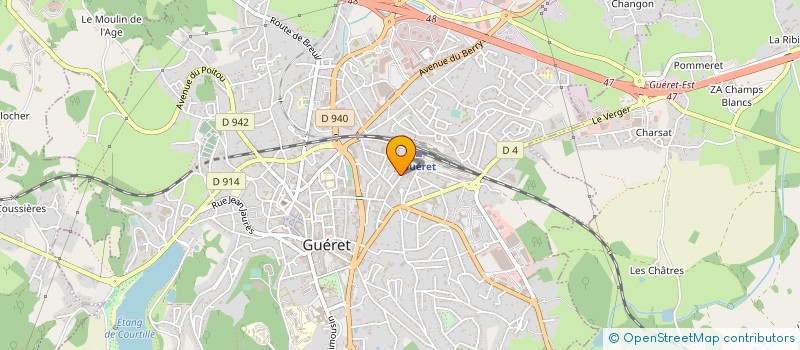 localisation de l'entreprise NEW TEAM à GUERET