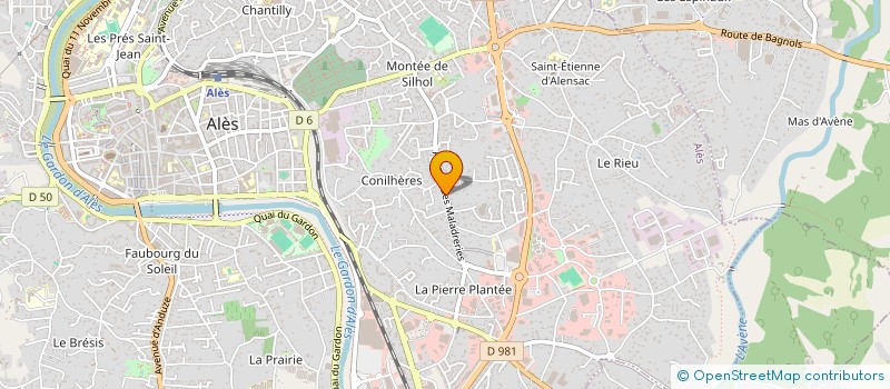 localisation de l'entreprise NEW TECH  ALES