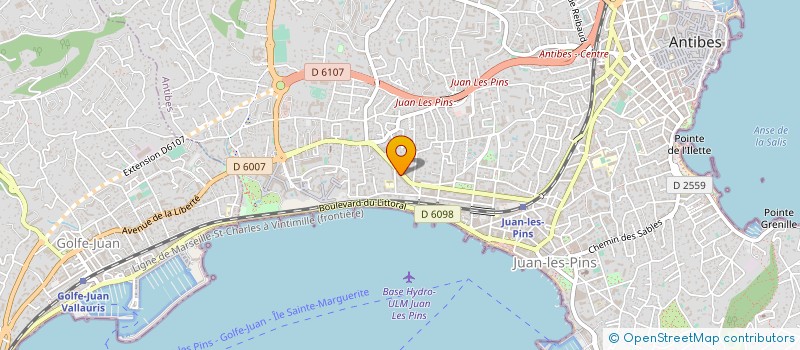 localisation de l'entreprise NEW TENDANCE à ANTIBES
