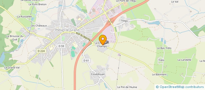localisation de l'entreprise NEW TEX à PLELAN-LE-GRAND