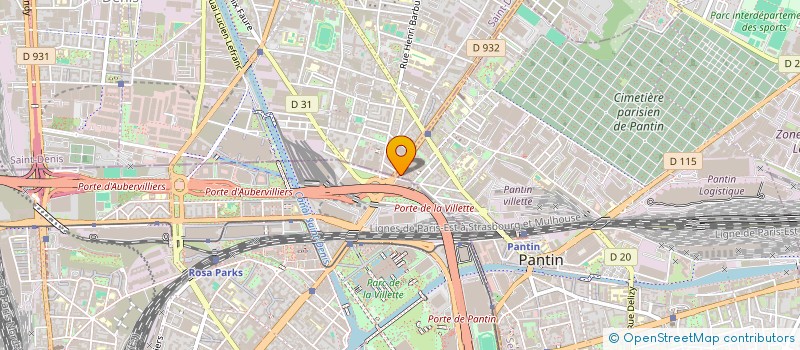 localisation de l'entreprise NEW TEXTIL  PANTIN