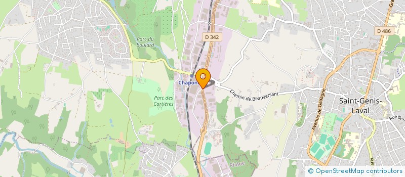 localisation de l'entreprise NEW TIGRE  CHAPONOST