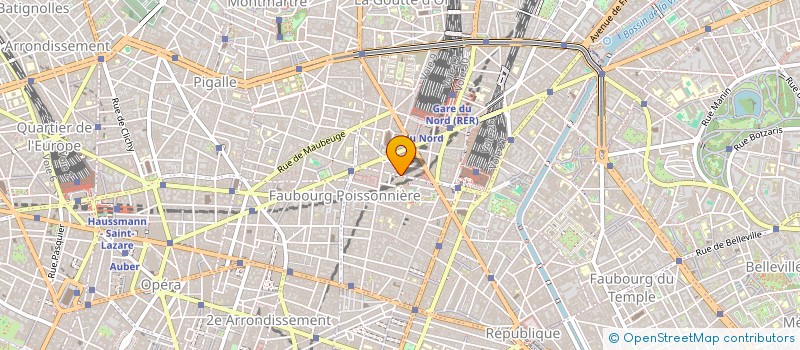 localisation de l'entreprise NEW UNIVERS à PARIS