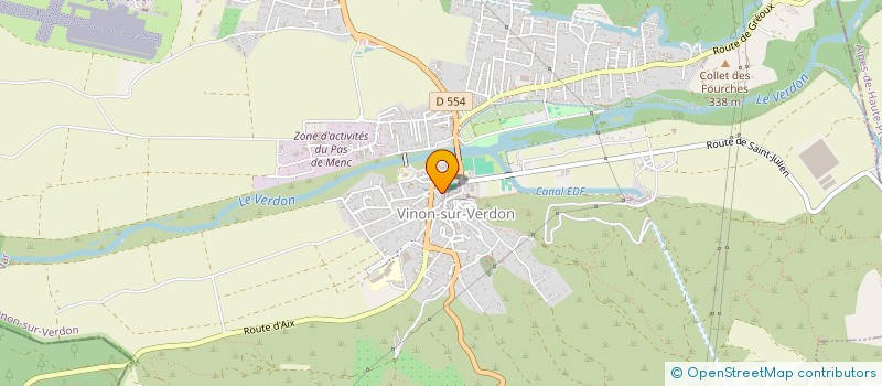 localisation de l'entreprise NEW VINON INVESTISSEMENTS  VINON-SUR-VERDON