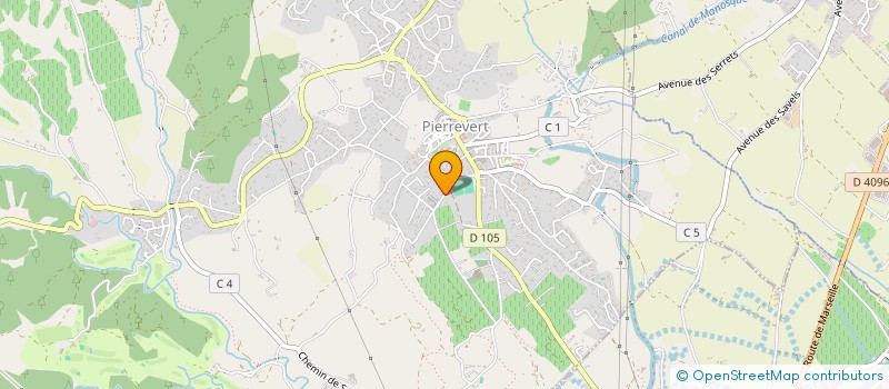 localisation de l'entreprise NEW WAVE  PIERREVERT