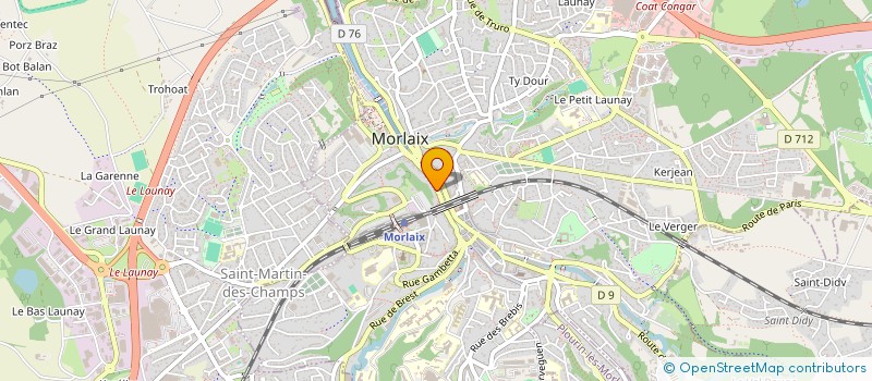 localisation de l'entreprise NEW WORLD CAFE à MORLAIX