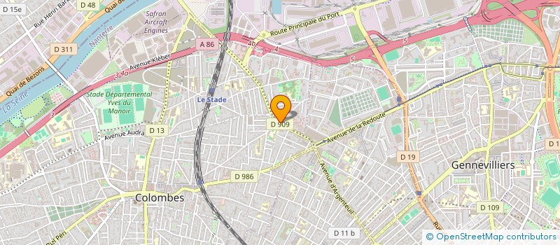 localisation de l'entreprise NEW ZONE à COLOMBES