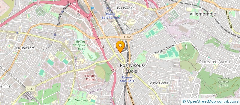 localisation de l'entreprise NEWAJI à ROSNY-SOUS-BOIS