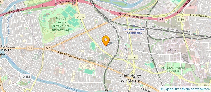 localisation de l'entreprise NEWART & CONSTRUCTION à CHAMPIGNY-SUR-MARNE