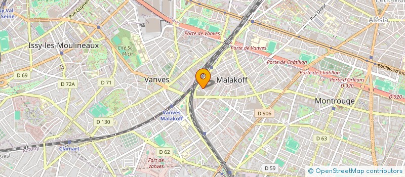 localisation de l'entreprise NEWAVE à MALAKOFF