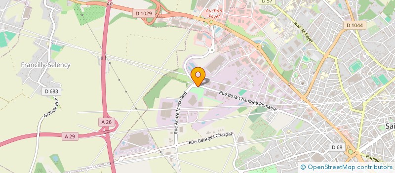 localisation de l'entreprise NEWCAD à SAINT-QUENTIN